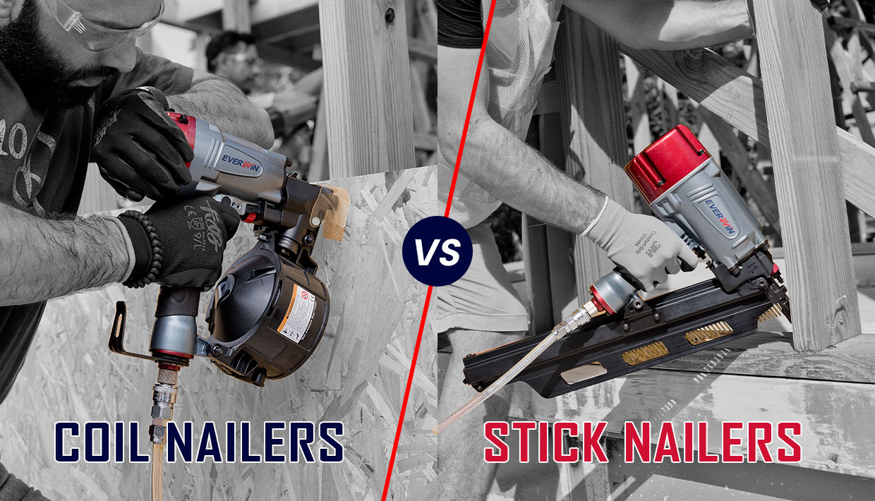 A Comparison between Coil Framing Nailers and Stick Nailers